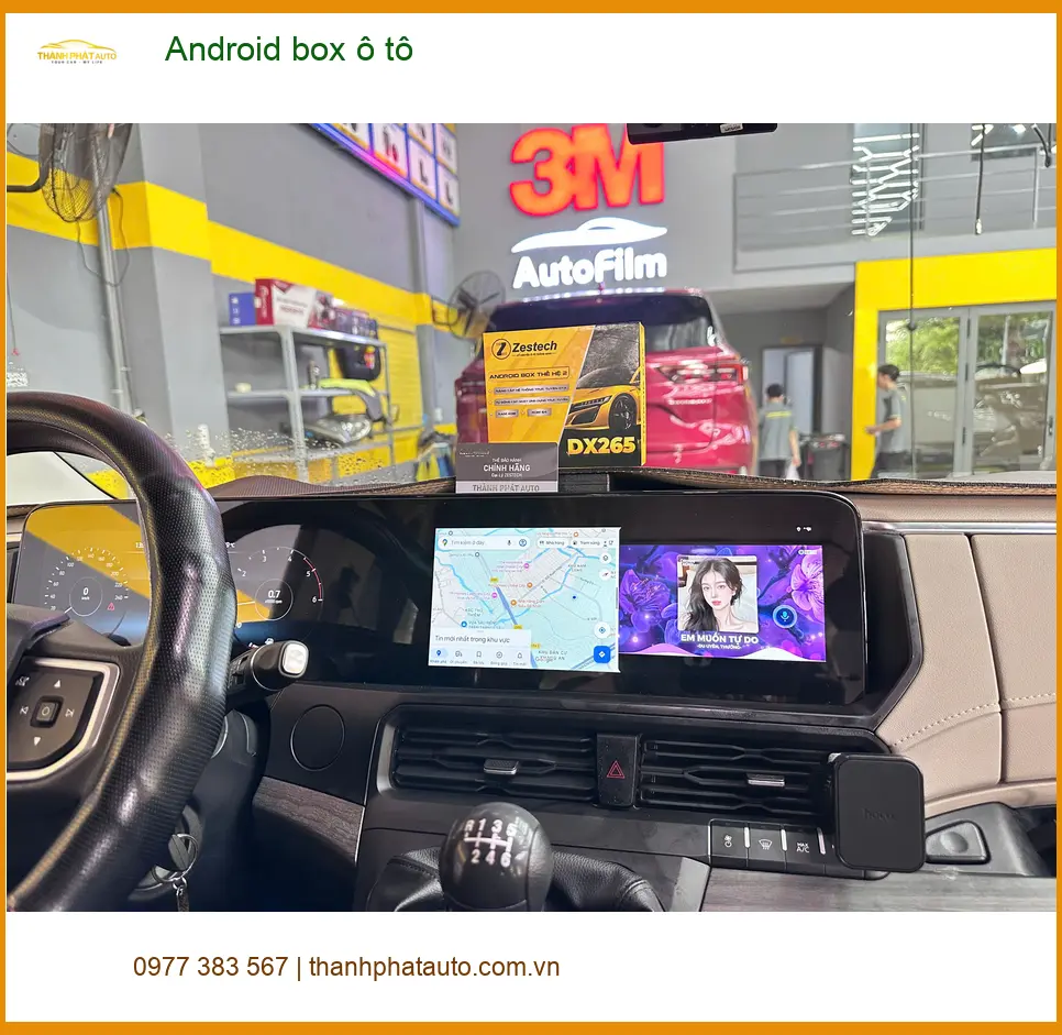 Chị Thảo nâng cấp Android box ô tô Honda CRV tại Quận Bình Thạnh ảnh thực tế 4