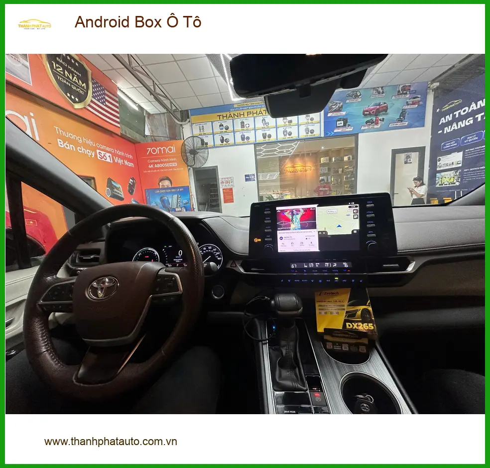 Anh Thiện lắp Android Box Ô Tô chính hãng cho Hyundai Kona tại Nhà Bè