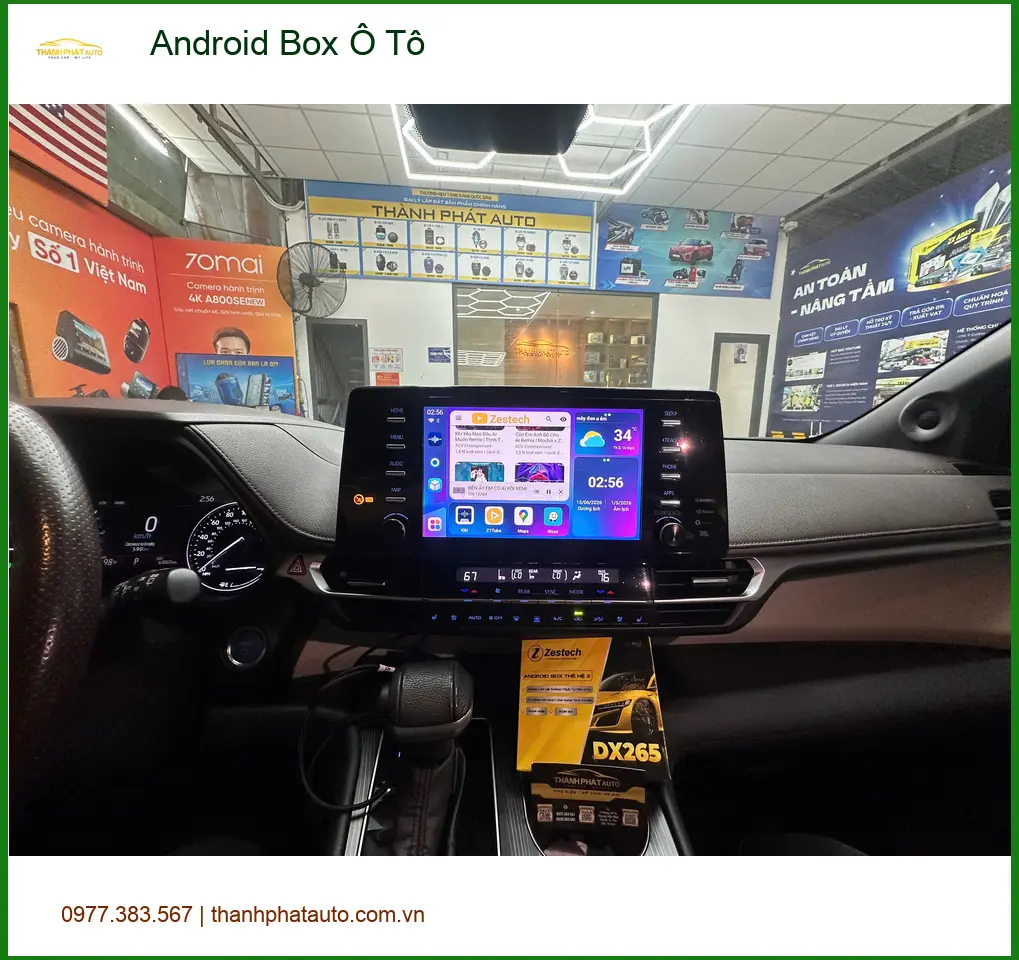 Anh Thiện lắp Android Box Ô Tô chính hãng cho Hyundai Kona tại Nhà Bè ảnh thực tế 2