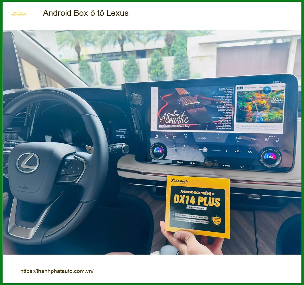 Anh Tùng lắp Android Box ô tô cho Lexus ES300 tại Quận Hóc Môn để xem YouTube khi chờ con