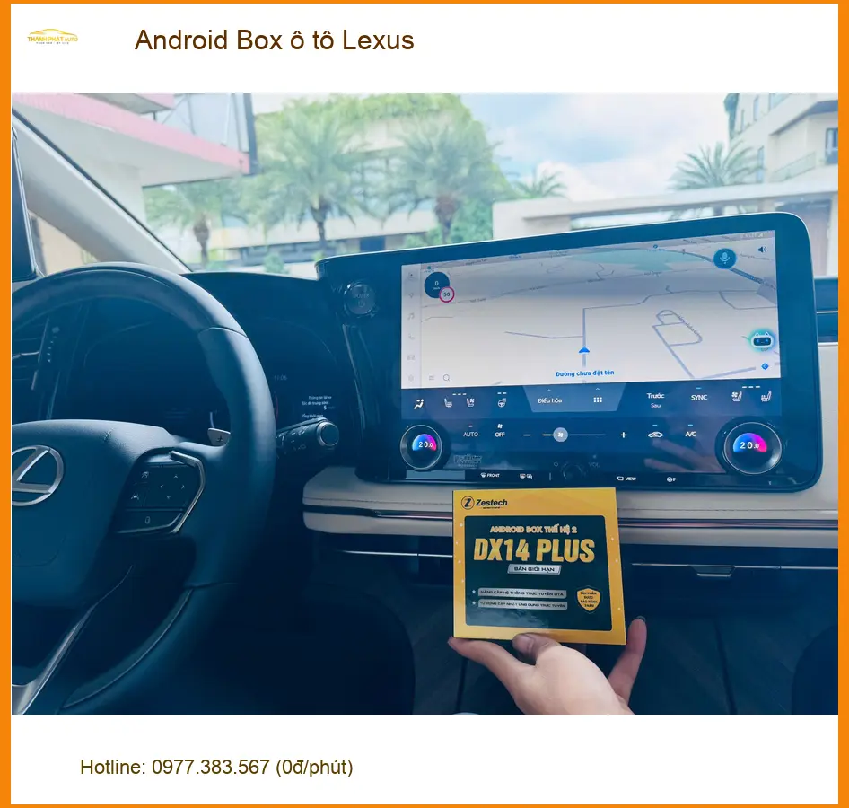 Anh Khải lắp Android Box ô tô Lexus RX350 tại Cần Giờ để giải trí trên xe