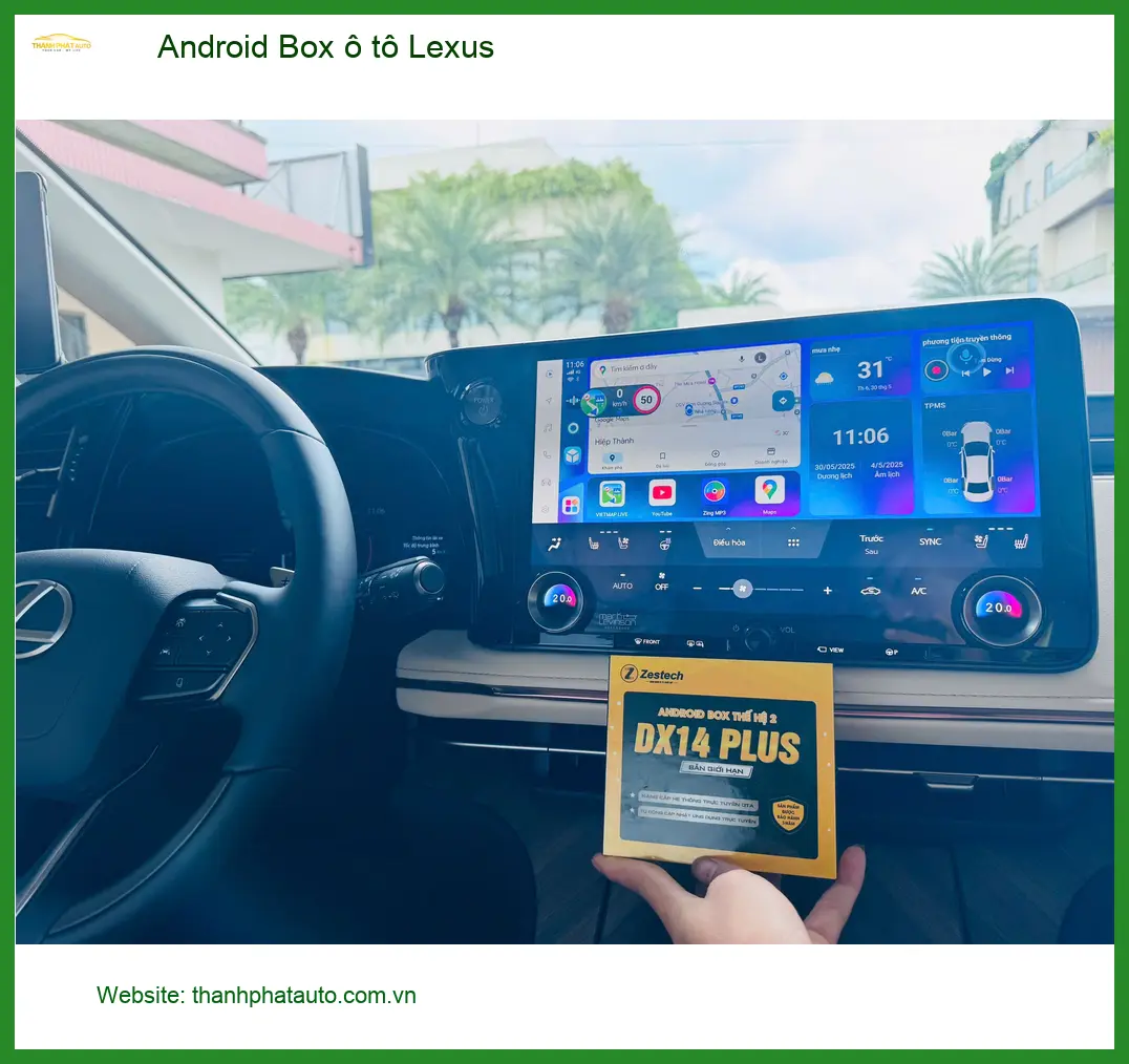Anh Khải lắp Android Box ô tô Lexus RX350 tại Cần Giờ để giải trí trên xe ảnh thực tế 2