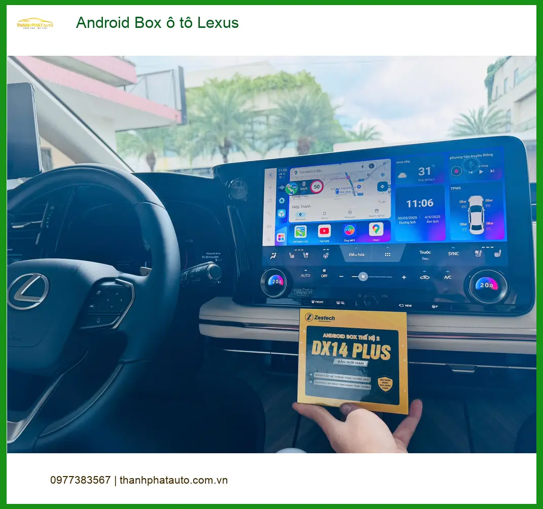 Anh Khang lắp Android Box ô tô Lexus tại Quận 12 để nâng tầm giải trí và công nghệ ảnh thực tế 2