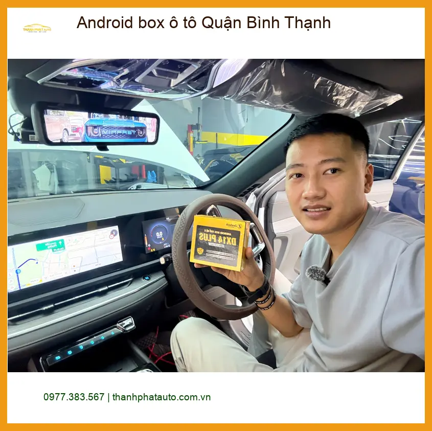 Trung Tâm Lắp Đặt Android Box ô tô Quận Bình Thạnh - Nâng Cấp Chính Hãng ảnh thực tế 2