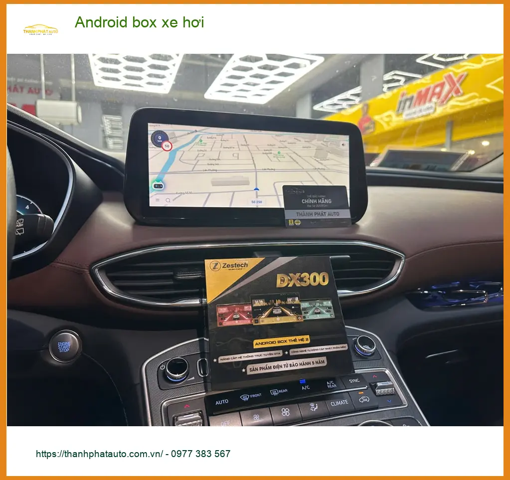 Anh Tuấn Kiệt lắp Android box xe hơi cho Hyundai Santa Fe ở Nhà Bè ảnh thực tế 2