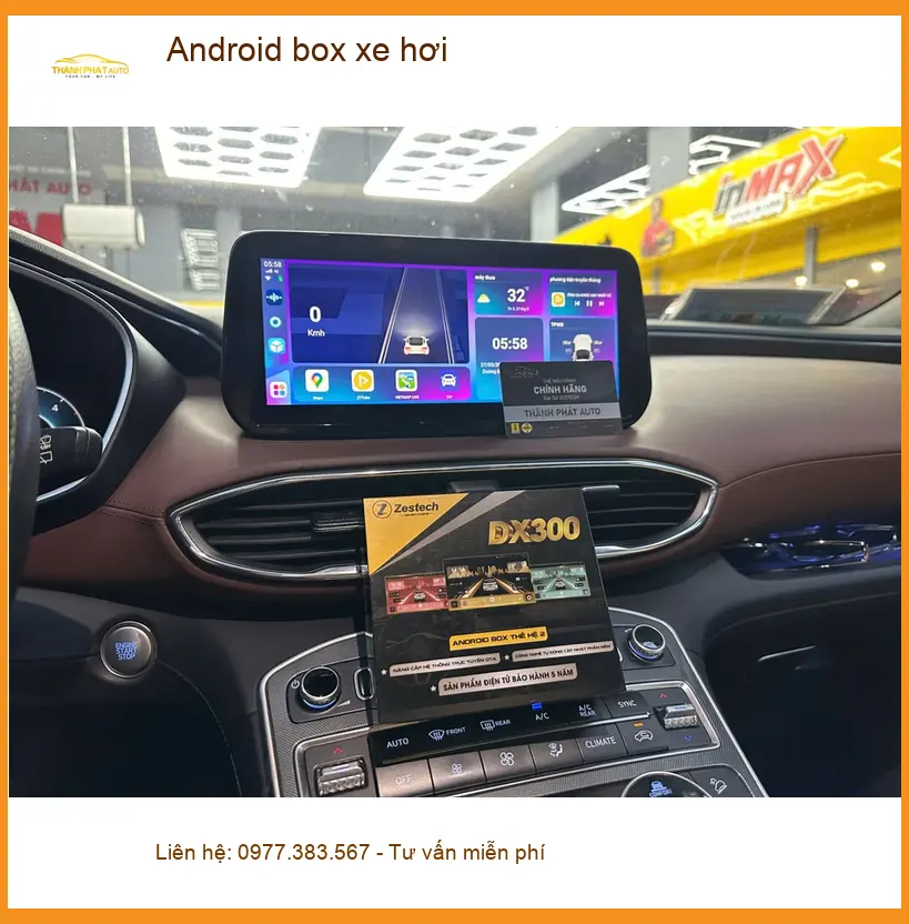 Anh Tuấn Kiệt lắp Android box xe hơi cho Hyundai Santa Fe ở Nhà Bè ảnh thực tế 3