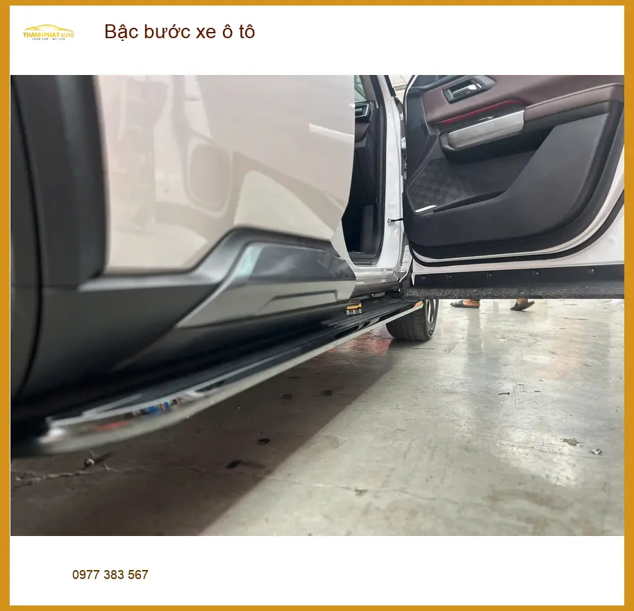 Anh Quang lắp Bậc bước xe ô tô Hyundai Santa Fe tại Nhà Bè vì gia đình có trẻ nhỏ ảnh thực tế 4