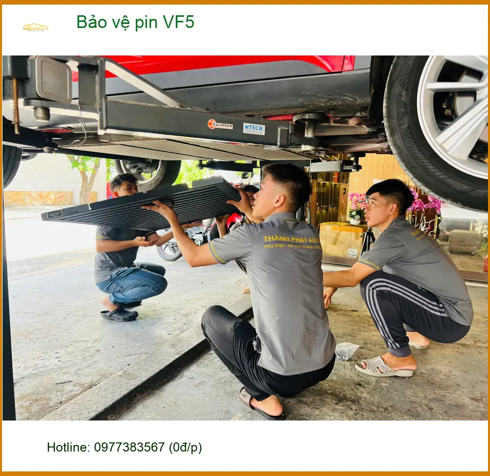 Chú Tấn bảo vệ pin VF5 tại Quận Bình Thạnh để kéo dài tuổi thọ và an toàn sử dụng