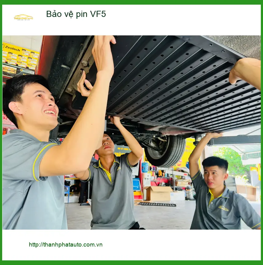 Anh Khang bảo vệ pin VinFast VF5 Plus tại Thủ Đức để tăng tuổi thọ