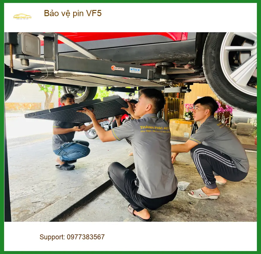 Anh Khang bảo vệ pin VinFast VF5 Plus tại Thủ Đức để tăng tuổi thọ ảnh thực tế 5