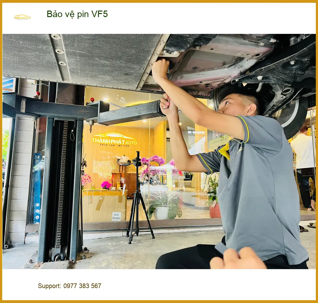 Anh Khải bảo vệ pin VinFast VF5 tại Quận 2 để tăng tuổi thọ và hiệu suất ảnh thực tế 2