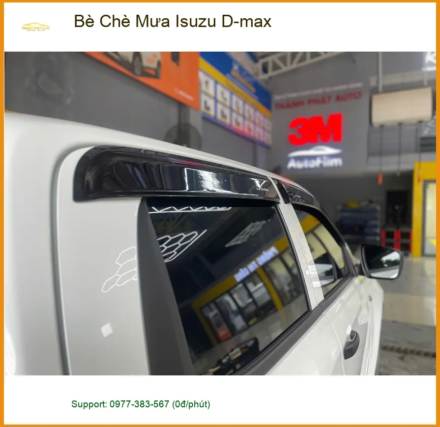 Chị Thảo lắp Bè Chè Mưa Isuzu D-max Quận 2 để trang trí xe độc đáo ảnh thực tế 2
