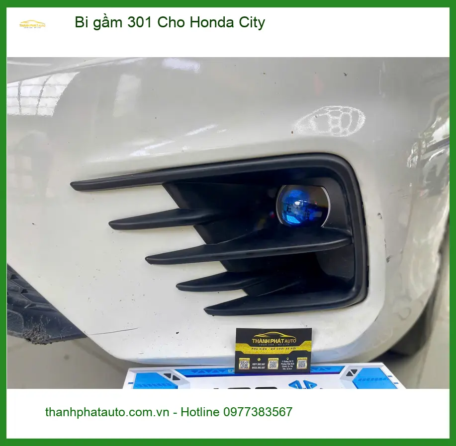 Anh Quang độ bi gầm 301 cho Honda City tại Thủ Đức vì đèn zin yếu
