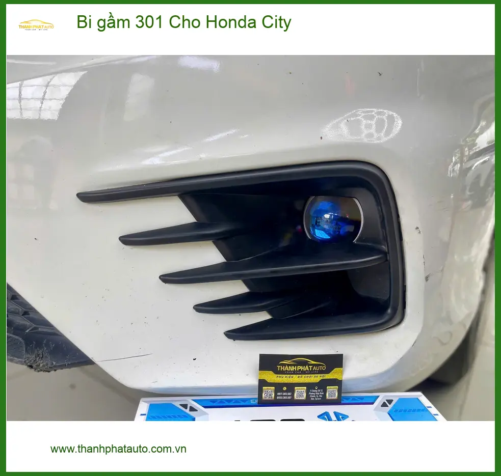 Chị Thảo độ bi gầm 301 cho Honda City tại Quận 10 vì đèn zin yếu khi đi đêm ảnh thực tế 4