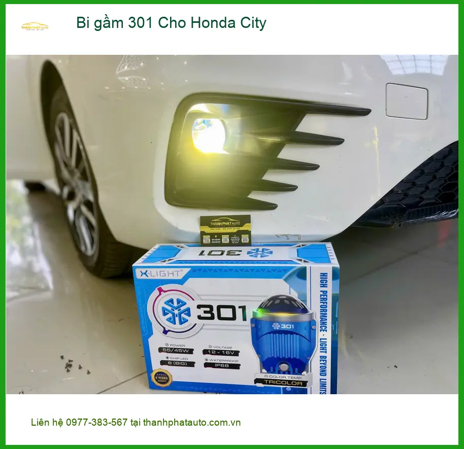 Anh Nhật độ Bi gầm 301 cho Honda City tại Quận 6 cải thiện tầm nhìn đêm