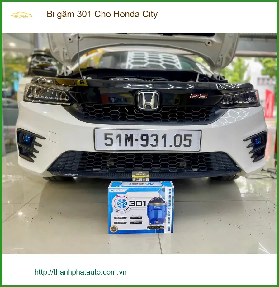 Anh Tùng nâng cấp bi gầm 301 cho Honda City tại Quận 3 vì đèn zin yếu khi đi đêm