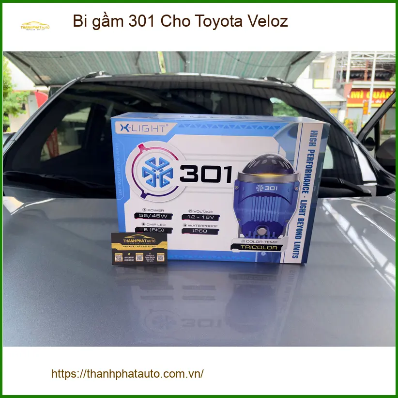 Anh Tùng lắp bi gầm 301 cho Toyota Veloz cải thiện ánh sáng khi đi đêm ở Quận 9 ảnh thực tế 5