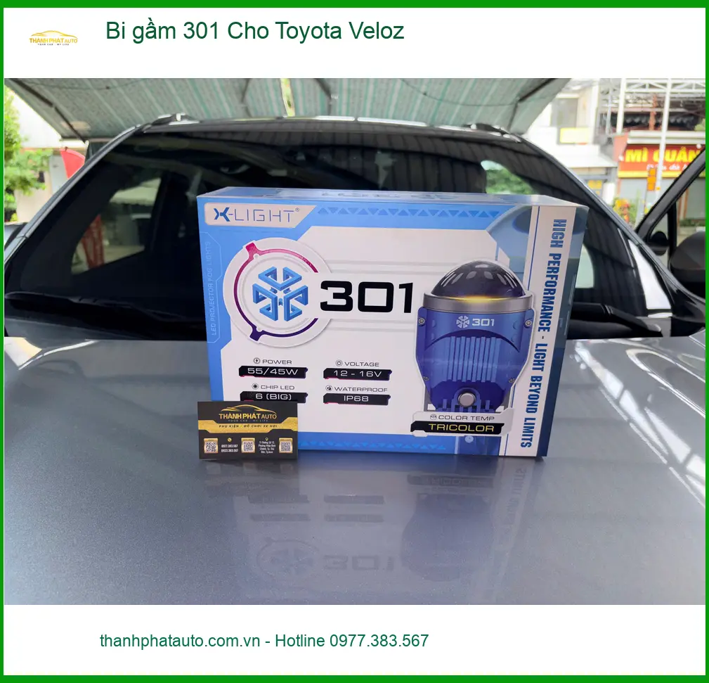 Anh Khải nâng cấp bi gầm 301 cho Toyota Veloz tại Quận 2 để đi đêm an toàn hơn ảnh thực tế 3