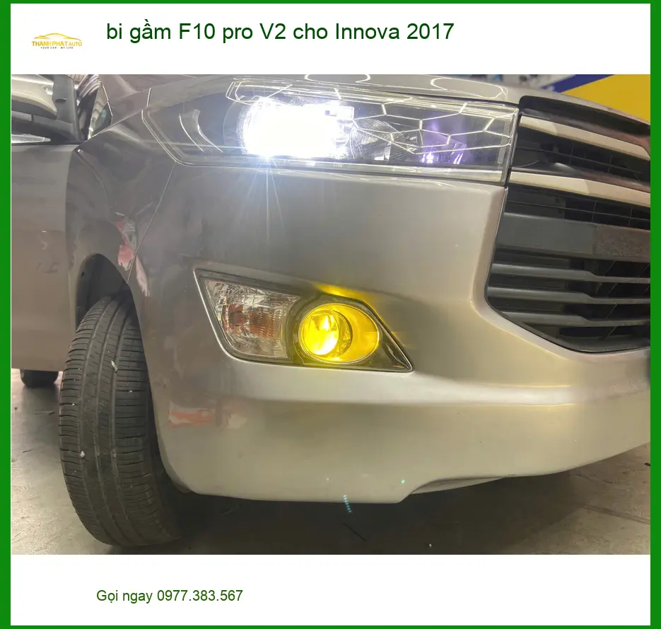 Chú Tấn nâng cấp bi gầm F10 Pro V2 cho Innova 2017 tại Quận 3