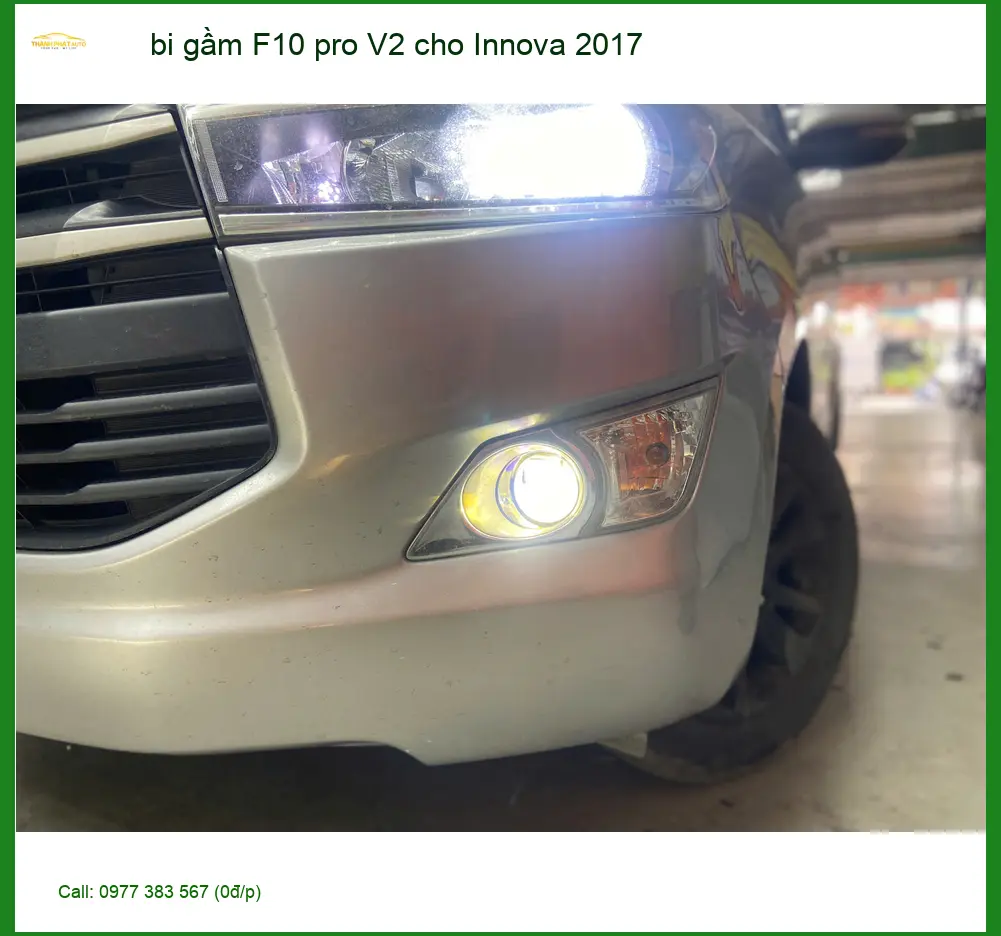 Anh Minh độ bi gầm F10 pro V2 cho Innova 2017 tại Cần Giờ