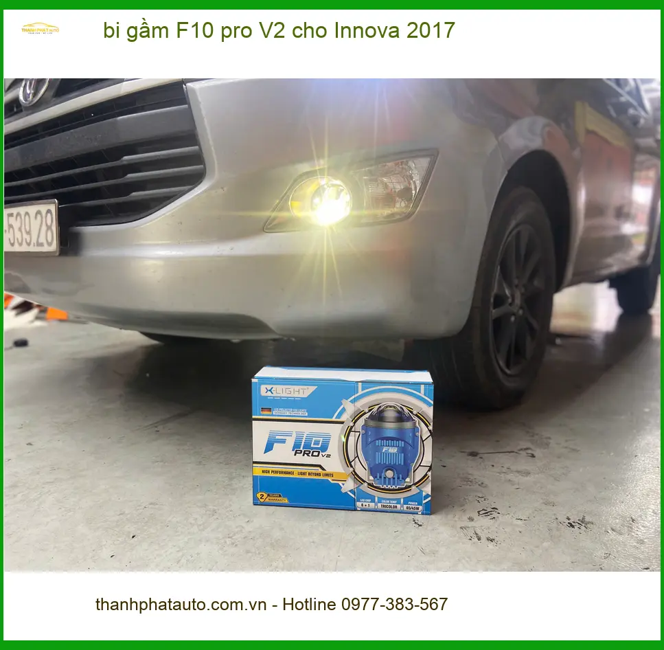 Anh Minh độ bi gầm F10 pro V2 cho Innova 2017 tại Cần Giờ ảnh thực tế 2
