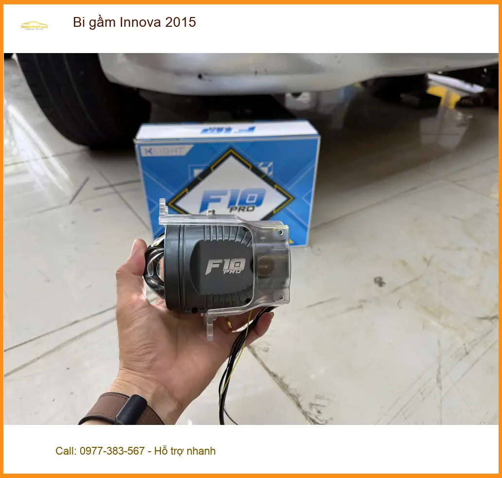 Anh Thắng lắp bi gầm Innova 2015 tại Quận Gò Vấp để tăng cường ánh sáng khi đi đêm ảnh thực tế 2