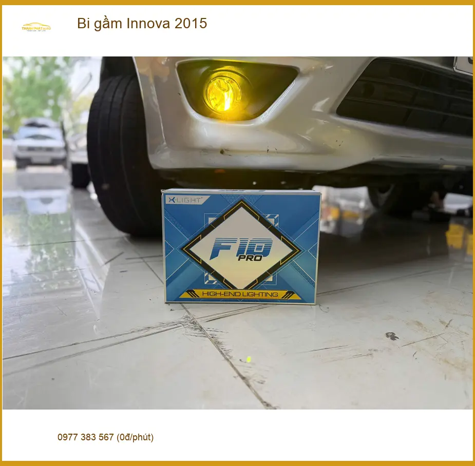 Anh Thắng lắp bi gầm Innova 2015 tại Quận Gò Vấp để tăng cường ánh sáng khi đi đêm ảnh thực tế 3