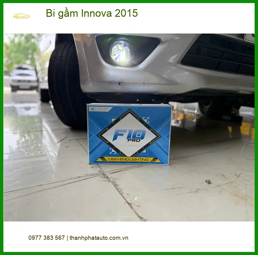 Anh Thắng lắp bi gầm Innova 2015 tại Quận Gò Vấp để tăng cường ánh sáng khi đi đêm ảnh thực tế 4