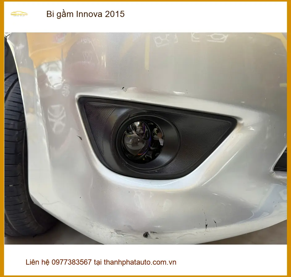 Anh Khôi lắp bi gầm cho Innova 2015 tại Quận 9 để đi đường quê an toàn hơn ảnh thực tế 4