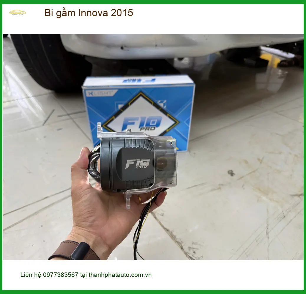 Anh Tùng lắp bi gầm Innova 2015 vì đèn yếu khi đi đường đêm tại Quận 10 ảnh thực tế 2