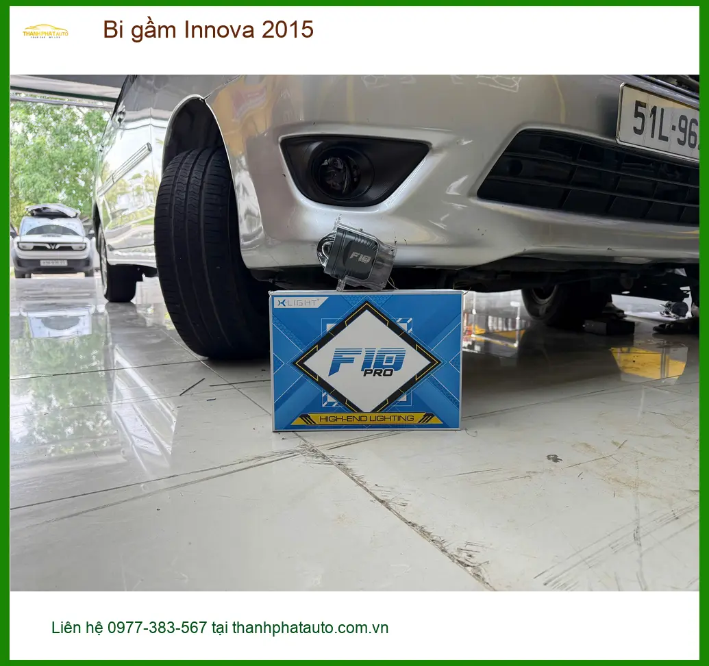 Anh Quý độ bi gầm Innova 2015 tại Hóc Môn vì đèn zin quá yếu khi đi đêm ảnh thực tế 2