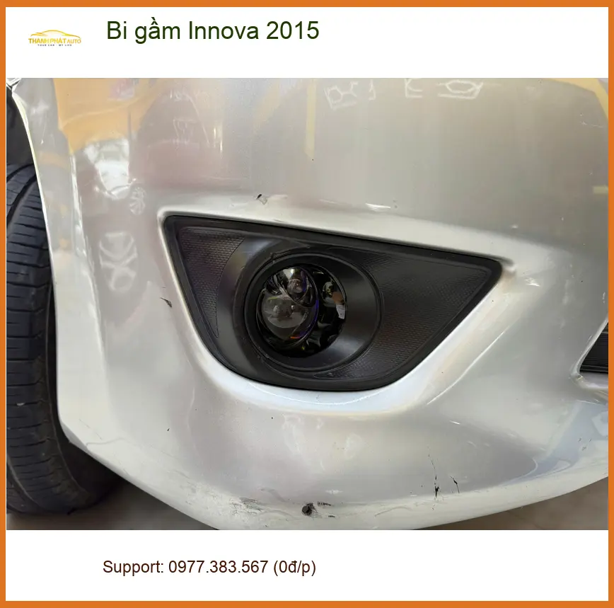 Anh Khôi lắp bi gầm Innova 2015 để cải thiện tầm nhìn khi đi đêm tại Củ Chi