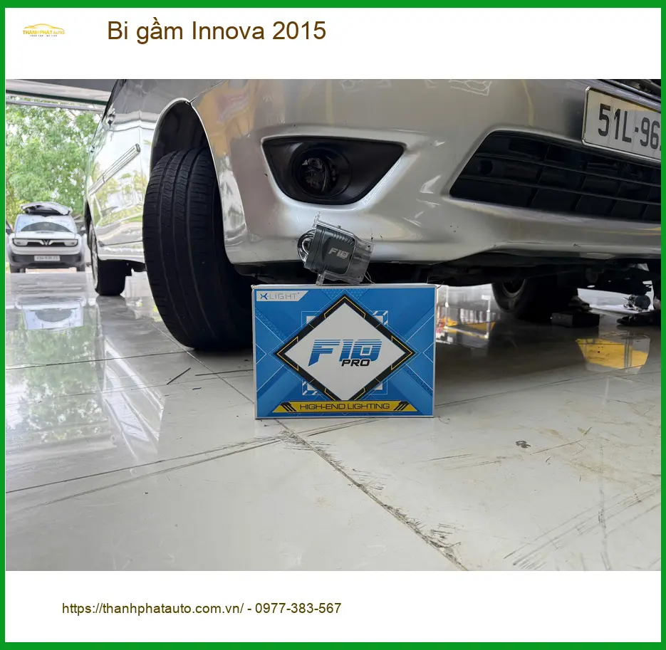 Chú Nhật độ bi gầm Innova 2015 tại Quận 7 để cải thiện tầm nhìn ban đêm