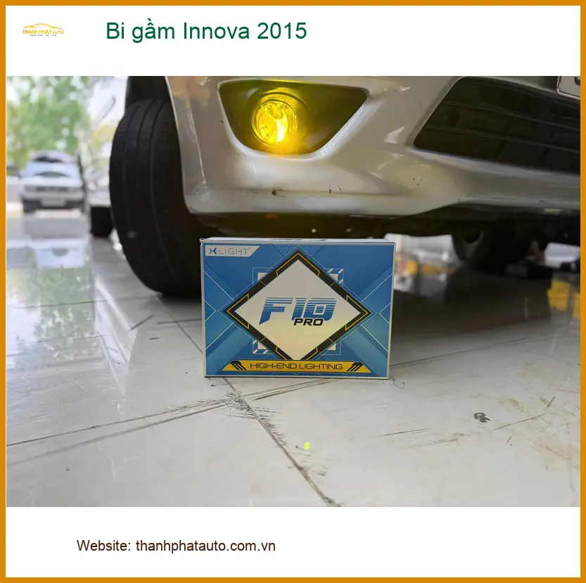 Chú Nhật độ bi gầm Innova 2015 tại Quận 7 để cải thiện tầm nhìn ban đêm ảnh thực tế 3