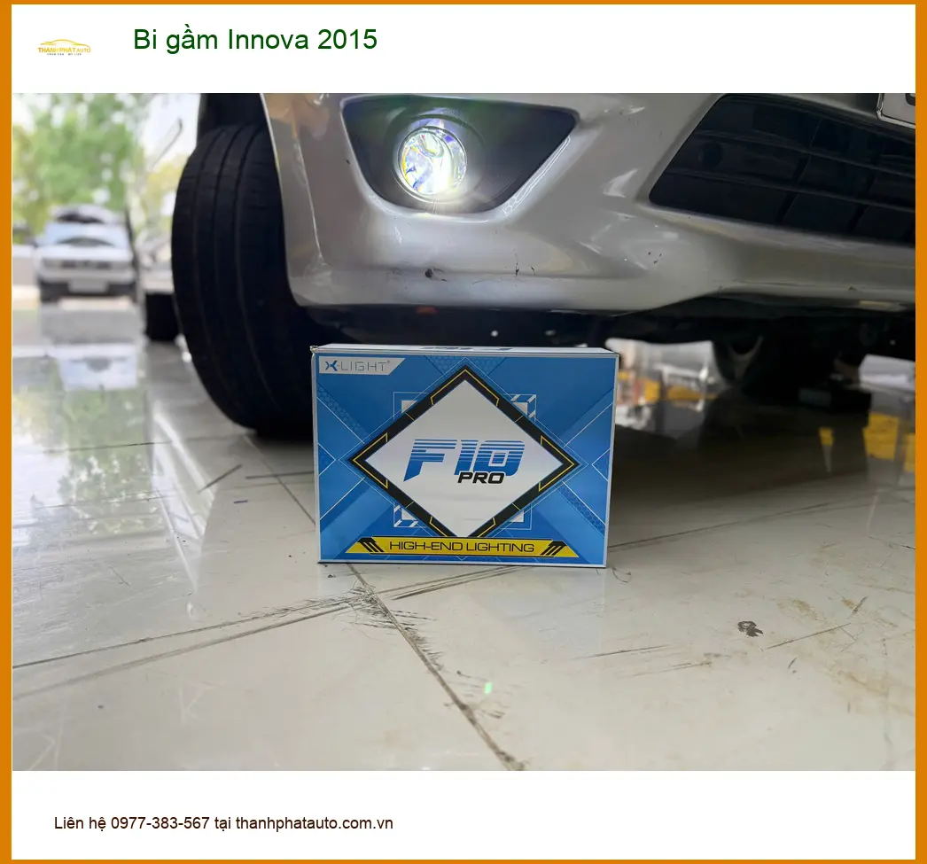 Anh Khôi độ Bi gầm Innova 2015 ở Quận 1 vì đèn zin mờ, cần tăng sáng ảnh thực tế 2