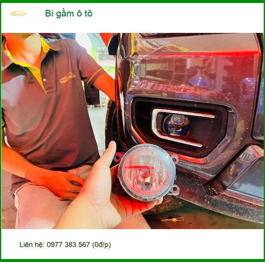 Anh Kiên độ bi gầm ô tô cho Hyundai Accent tại Bình Tân, cải thiện tầm nhìn ảnh thực tế 2