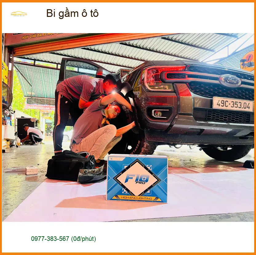 Anh Kiên độ bi gầm ô tô cho Hyundai Accent tại Bình Tân, cải thiện tầm nhìn ảnh thực tế 4