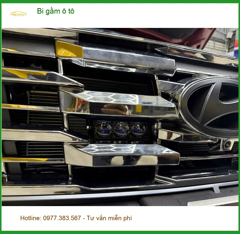 Anh Đức Minh độ bi gầm ô tô Hyundai Accent Quận 12 để tăng sáng an toàn ảnh thực tế 2