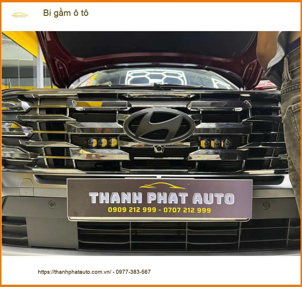 Anh Minh độ bi gầm ô tô cho Hyundai Accent tại Quận 10 vì đèn zin không đủ sáng ảnh thực tế 5