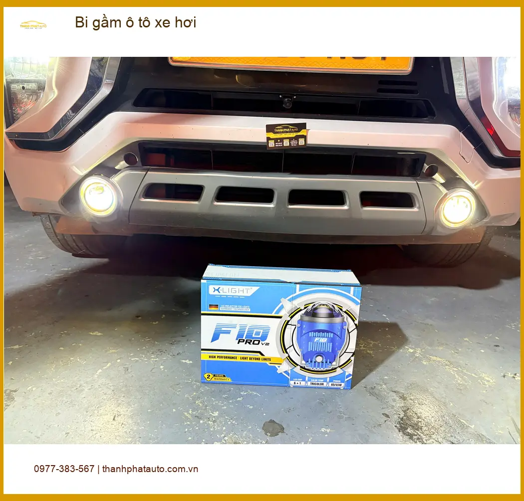 Chú Phát nâng cấp bi gầm ô tô Hyundai Santa Fe vì đèn zin yếu khi đi đường vắng ở Cần Giờ ảnh thực tế 5