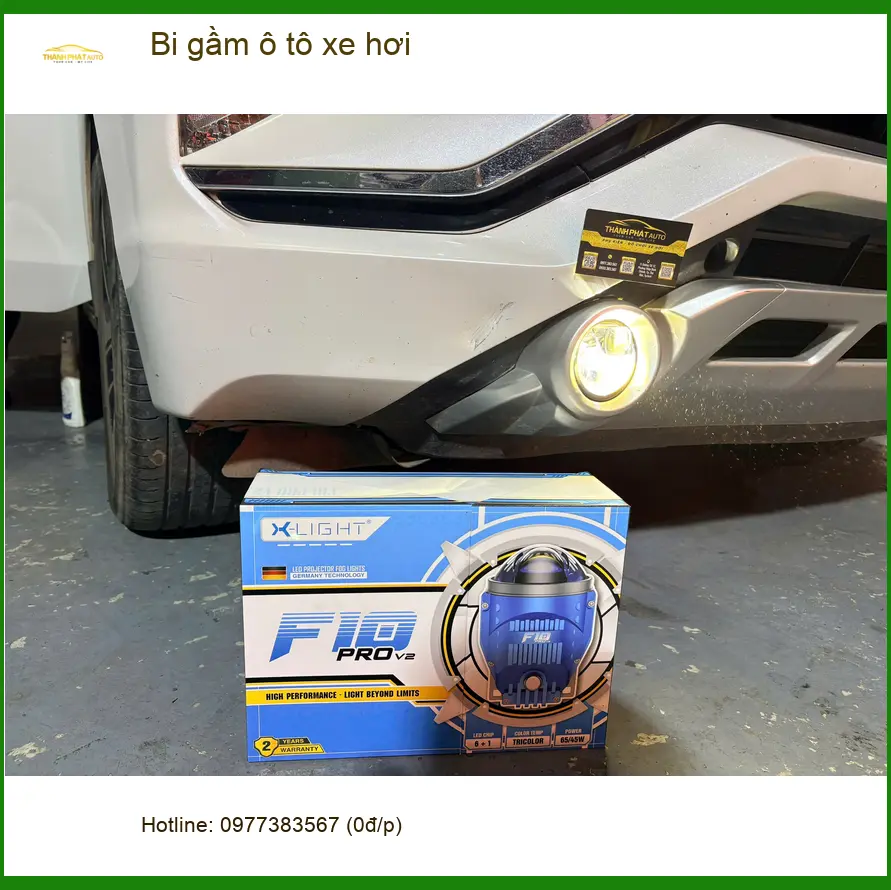 Anh Tùng độ bi gầm cho Ford EcoSport tại Quận 9 vì đèn zin yếu sáng
