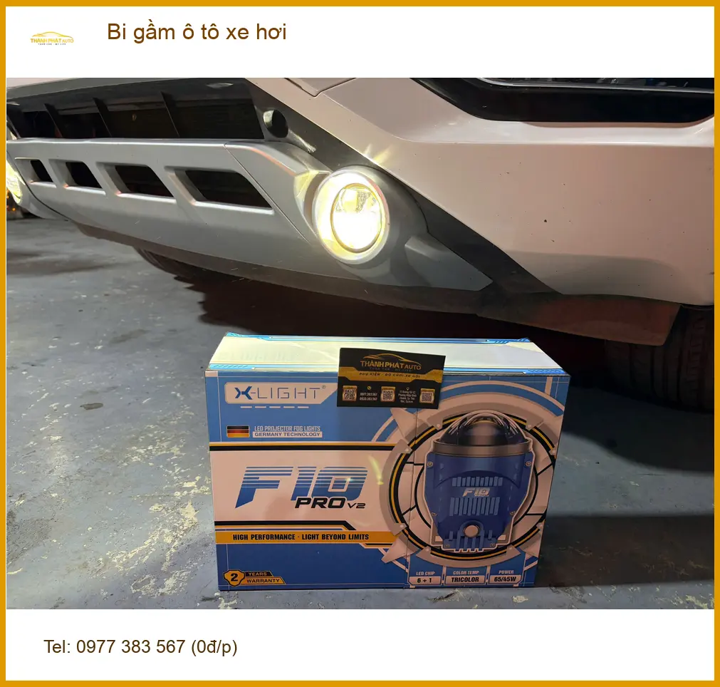 Anh Tùng độ bi gầm cho Ford EcoSport tại Quận 9 vì đèn zin yếu sáng ảnh thực tế 2