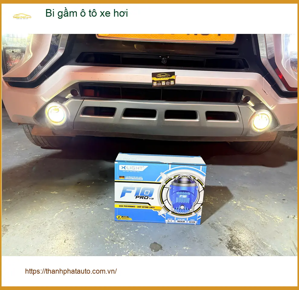 Anh Tùng độ bi gầm cho Ford EcoSport tại Quận 9 vì đèn zin yếu sáng ảnh thực tế 3