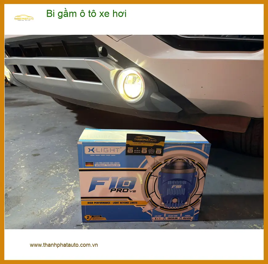Anh Trường độ bi gầm ô tô Hyundai Santa Fe tại Củ Chi để cải thiện tầm nhìn ban đêm ảnh thực tế 4