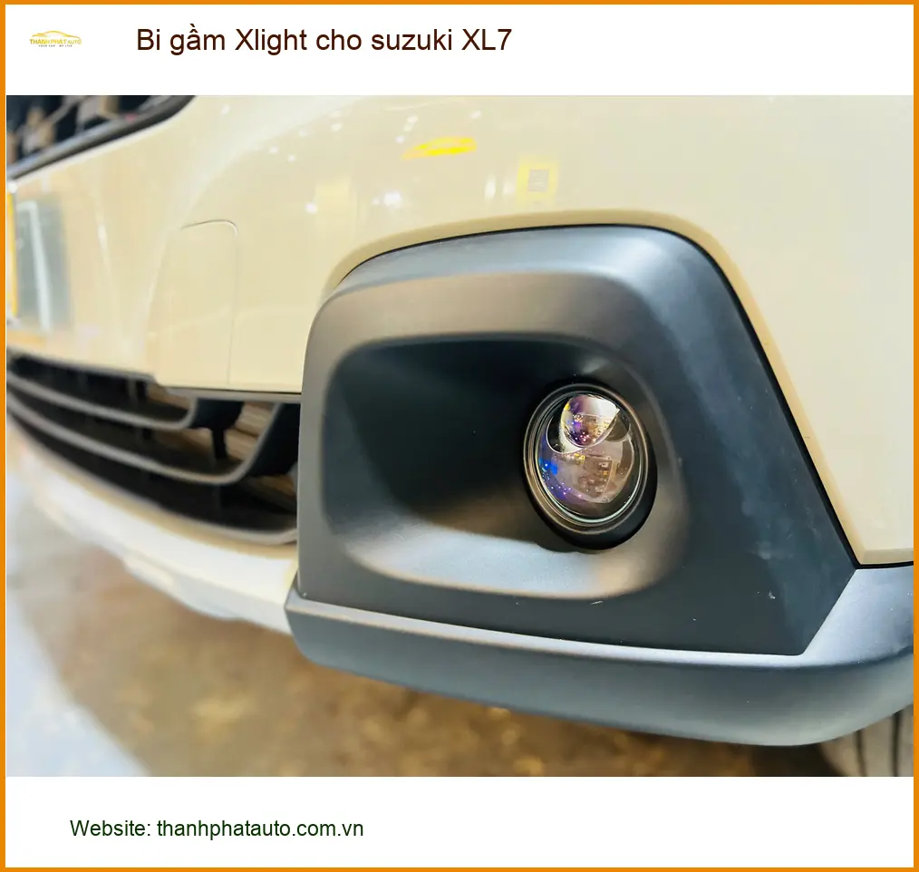 Anh Hùng độ bi gầm Xlight cho Suzuki XL7 tại Quận Bình Tân vì đèn zin yếu ảnh thực tế 2