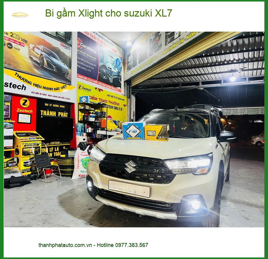 Chú Đạt độ bi gầm Xlight cho Suzuki XL7 ở Quận 5 vì đèn yếu ảnh thực tế 2
