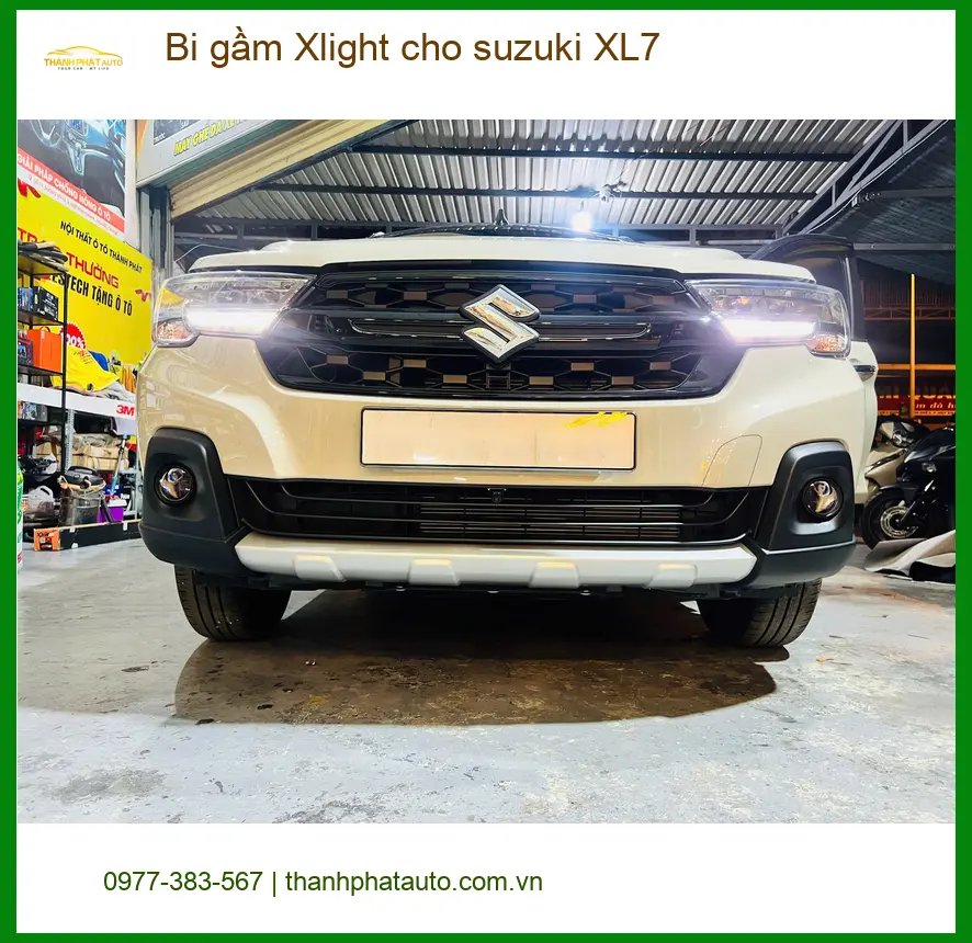 Anh Dũng độ bi gầm Xlight cho Suzuki XL7 Quận 12 để cải thiện tầm nhìn ban đêm ảnh thực tế 3