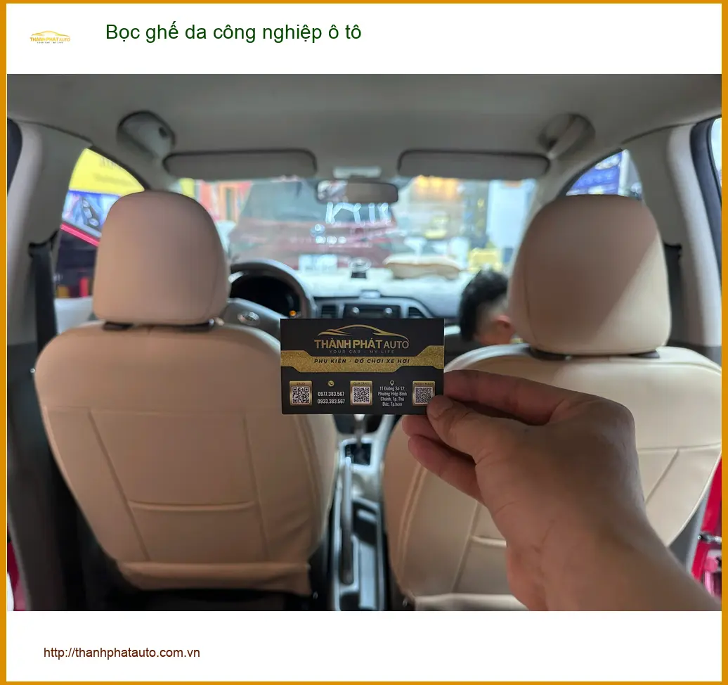 Anh Thành bọc ghế da công nghiệp ô tô Mazda 3 tại Quận 12 ảnh thực tế 2