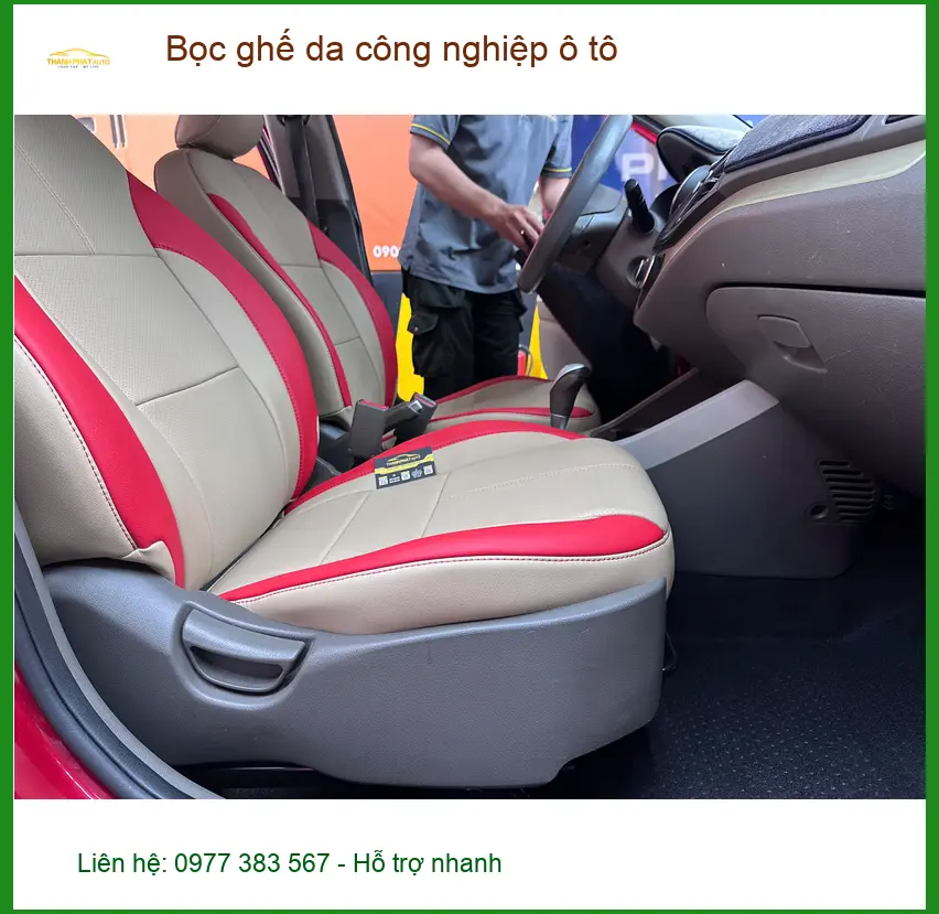 Anh Thành bọc ghế da công nghiệp ô tô Mazda 3 tại Quận 12 ảnh thực tế 3