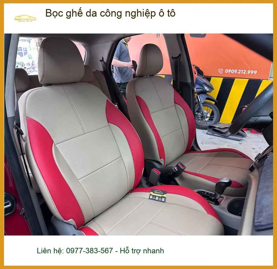 Anh Quang bọc ghế da công nghiệp Hyundai Elantra tại Hóc Môn loại bỏ mùi khó chịu ảnh thực tế 3